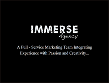 Tablet Screenshot of immerseagency.com